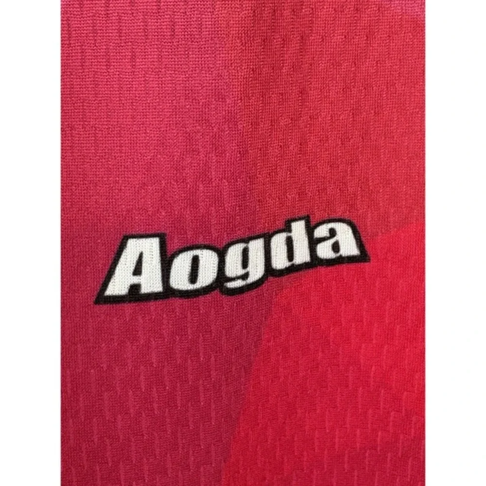 Aogda Sleeveless Cycling Jersey Vest Geometric Print Purple‎ Pink Men XXL  NWT